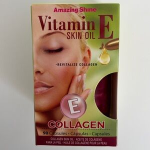 Amazing Shine COLLAGEN Skin Oil Capsules 90ct Vitamin E